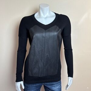 PART TWO - AKIKI Pullover, Bi-fabric Sweater. Large P2P 24". *Read description